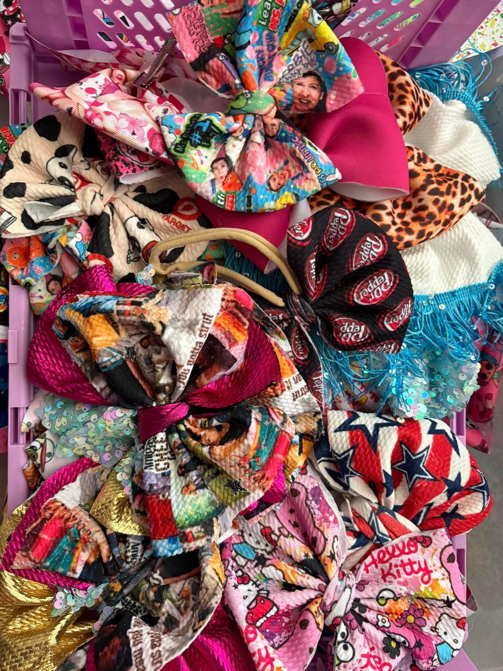 MYSTERY Fabric Bows, Piggies, Headwraps