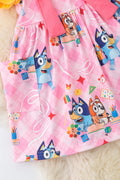Blue Dog Back to School Dress